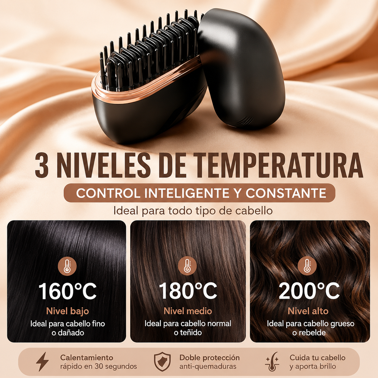 Mini plancha de pelo inalámbrica
